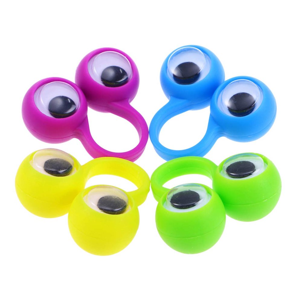 Puppet Finger Puppet Eye Finger s Eyeball Ring Toy Educational Intelligent Toy (Random Color) Googly Glasses Weird