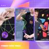 Responsive Yoyo for Kids K2 Crystal Purple , Dual Purpose Plastic Yo-Yo for Beginners, Replacement Unresponsive Ball Bearing for Advanced Yo yo Players + Removal Bearing Tool + 12 Yoyo Strings + Bag view 2