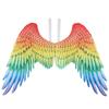 Abaodam Angel Wings Rainbow Wings Fairy Outfit with Elastic Straps for Kids Women Men Halloween Carnival Cosplay Costume Party Performance Fancy Dress view 1