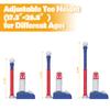 EagleStone Baseball TeeT-Ball Set for Kids Ages 3-5, Toddler Baseball Set with Step-On Pitching Machine, Adjustable Batting Tee, Bat and 6 Balls - Perfect Outdoor Christmas Toys Gift for Boys view 4