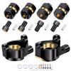HobbyPark SCX24 Body Clips, SCX24 Brass Steering Knuckles Carriers and Brass Extended 7mm Wheel Hex Hubs view 2