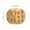 ARTIBETTER RPG Dice 2 Pcs Metal Dices Brass Poker Party Game Toy for Tables Board Game Poker Party Role Playing Games Golden Role Playing view 2