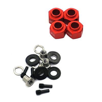 4 * 1/10 RC Car Metal Hex Wheel Hubs Widen Adapter for Traxxas