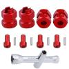 HobbyPark SCX24 Body Clips and SCX24 Extended Hex Wheel Hubs Wheel Spacers Offsets Adapter view 3