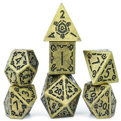 RPG Dice Set (7): Illusory Gold