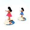 Zcargel Solar Dancing Figurine, Hawaii Dancing Girl Solar Figurine Hawaiian Hula Shaking Head Dancer Figurine Car Dashboard Cute Decor Hula Dancing Girl Solar Powered Dancing Girl Doll view 4