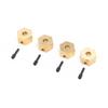 Axial Hex Hubs, Brass (7g): UTB18 (4), AXI312005 view 1