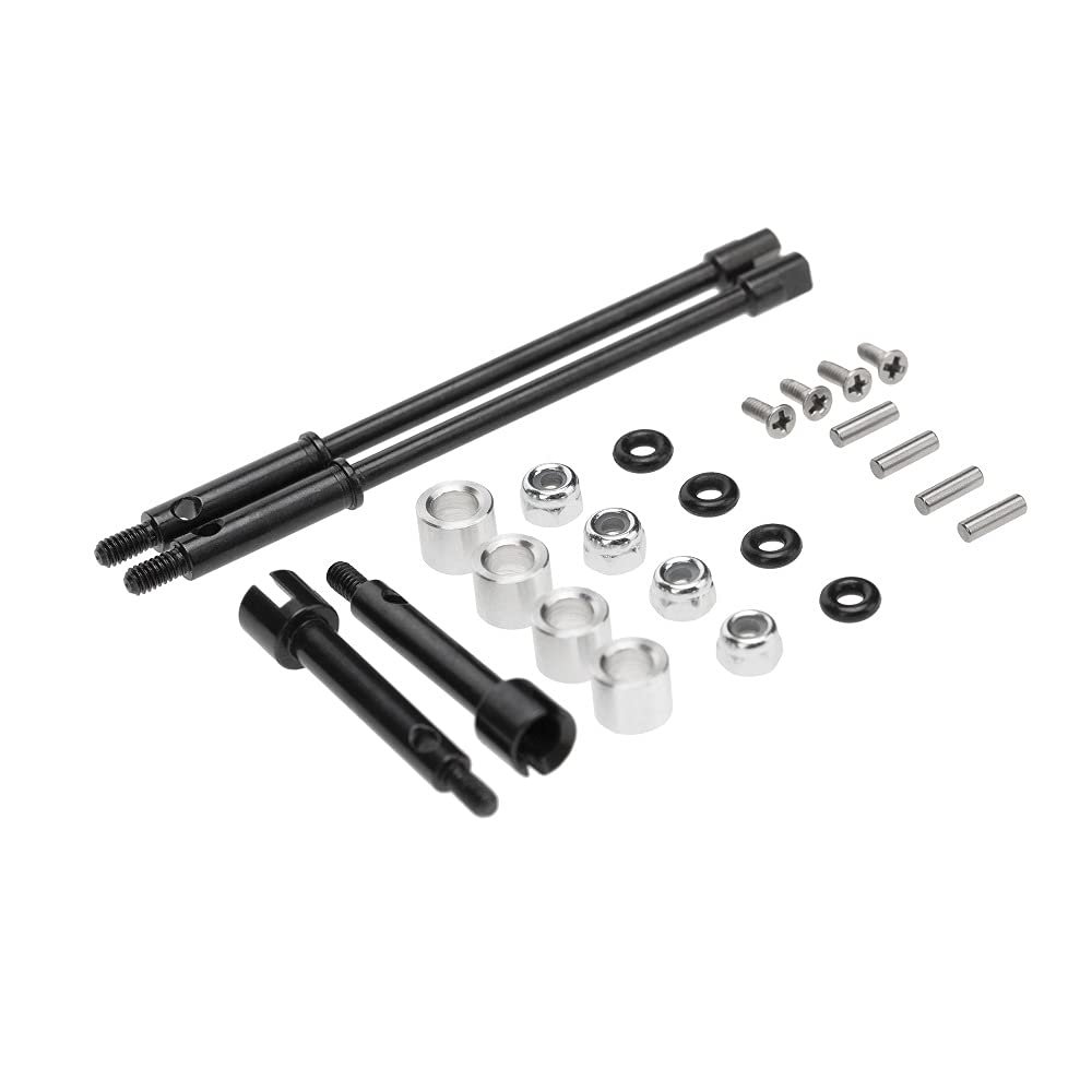 1 Set RC Wheel Hub Metal Wheel Axle Set Replacement for Axial SCX24 90081 AXI00001/2 1:24