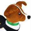 BraveUA 14'' Ukrainian Dog Patron Minesweeper Craft Soft Stuffed Plush Home Decoration Handmade in Ukraine view 3