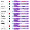 CUSTOMIZE123 Personalized Invisible Disappearing Ink Pen Marker, Custom Secret Spy Message Writer with UV Light, Fun Activity for Kids Party Favors Gifts and Stock Stuffers, 12 Pack, Purple view 4