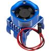 Vgoohobby RC Car Motor Heatsink w/ 21000 RPM Cooling Fan Aluminum Engine Motor Heat Sink Radiator Fit 42mm 4274 4268 Motors Compatible with Axial SCX10 Tamiya Arrma 1/8 1/10 RC Buggy Cars (Blue) view 1
