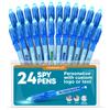 Personalized Invisible Disappearing Ink Pen Marker, Custom Secret Spy Message Writer with UV Light, Fun Activity Entertainment for Kid Party Favors Ideas Gifts and Stock Stuffers, 24 Pack, Blue view 1