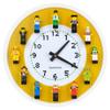 Yanscian Wall Clock with Minifigures Silent Non-Ticking Display Case Frame Building Block DIY Wall Decor for Kids Room Bedrooms (24 Minifigures Included) view 1