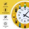 Yanscian Wall Clock with Minifigures Silent Non-Ticking Display Case Frame Building Block DIY Wall Decor for Kids Room Bedrooms (24 Minifigures Included) view 2