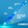 Personalized Invisible Disappearing Ink Pen Marker, Custom Secret Spy Message Writer with UV Light, Fun Activity Entertainment for Kid Party Favors Ideas Gifts and Stock Stuffers, 12 Pack, Blue view 2