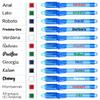 Personalized Invisible Disappearing Ink Pen Marker, Custom Secret Spy Message Writer with UV Light, Fun Activity Entertainment for Kid Party Favors Ideas Gifts and Stock Stuffers, 12 Pack, Blue view 3