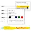 CUSTOMIZE123 Personalized Invisible Disappearing Ink Pen Marker Pack, Custom Secret Spy Message Writer with UV Light, Fun for Kids Party Favors Gifts and Stock Stuffers, 12 Pack, Yellow view 4