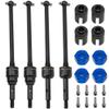 2Pairs Vgoohobby Steel Front Rear Drive Shaft CVD Driveshaft Compatible with 1/10 Traxxas Slash Rustler Stampede Hoss VXL 4X4 2WD RC Car view 1
