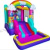 Funormous Trolls Bounce House with Slide & Ball Pit  Indoor/Outdoor Inflatable Play Castle with Heavy-Duty Air Blower for Kids Ages 38 view 1