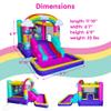 Funormous Trolls Bounce House with Slide & Ball Pit  Indoor/Outdoor Inflatable Play Castle with Heavy-Duty Air Blower for Kids Ages 38 view 2