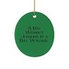 Best Juggling Gifts, A Day Without Juggling is a Day Wasted, Holiday Oval Ornament for Juggling view 1