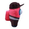 Among Us Series3 Plush  7 Pink Crewmate with Brown Miner Costume (Official Just Toys Licensed) view 3