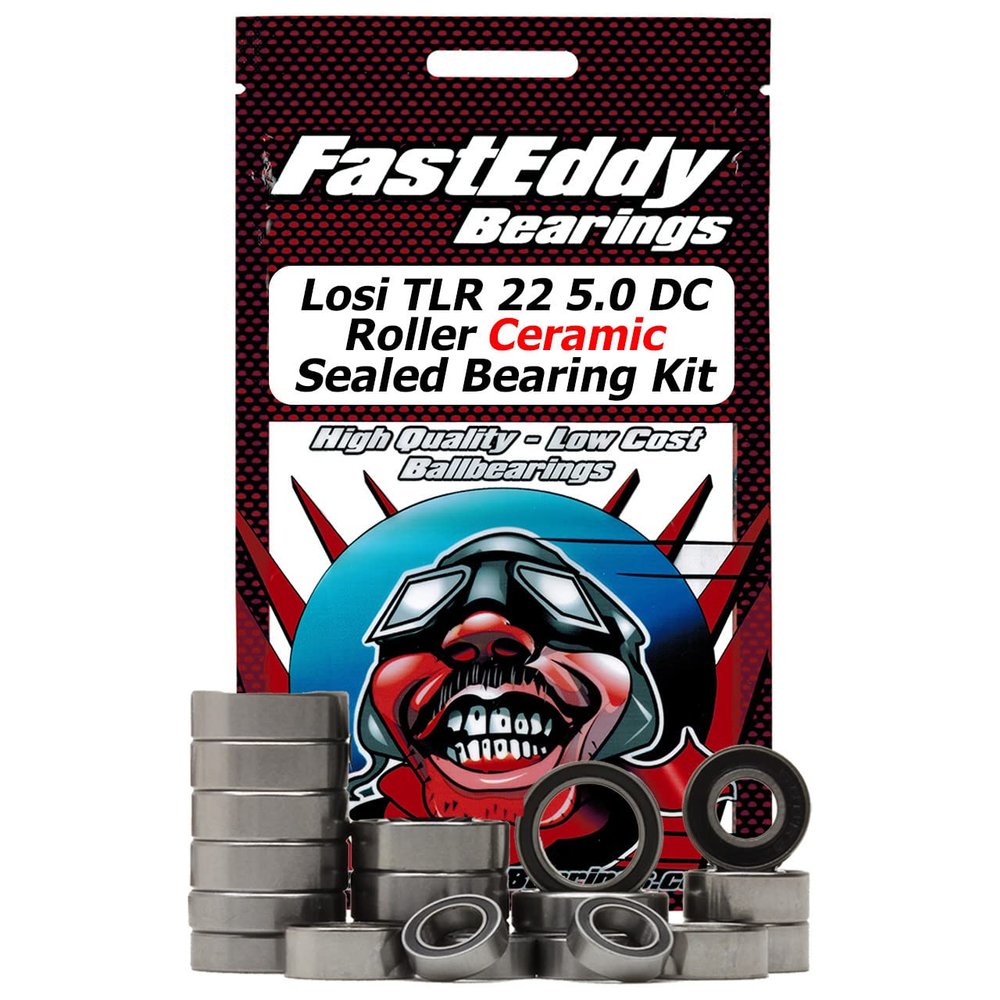 FastEddy Bearings Compatible with Losi TLR 22 5.0 DC Roller Ceramic Sealed Bearing Kit