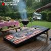 Firefighter Cross Barn Wood Cornhole Board Wraps Laminated Wood Board Skins for Cornhole Game, Durable Waterproof Design, Easy to Apply, Perfect for Firefighter Fans, Free Laminate Included view 4