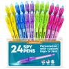 Personalized Invisible Disappearing Ink Pen Marker Pack, Custom Secret Spy Message Writer with UV Light, Fun for Kids Christmas Gifts and Stock Stuffers, 24 Pack, Assorted view 1
