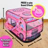 Playbees Musical Ice Cream Truck Pop Up Play Tent with 3 Openings - Tent for Toddlers - Indoor & Outdoor - Pop Up Tents for Kids - Includes Carry Bag and Sound Button- 43.5x28x26.5 Inch view 2