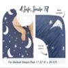 100% Organic Cotton 2 Pk Bedside Sleeper Bassinet Fitted Mattress Sheets for Mika Micky, Baby Delight, Ronbei, Chicco, KoolerThings, Cloud Baby, AMKE, Angelbliss, Maxi-COSI, Arm's Reach and More. Boy view 2