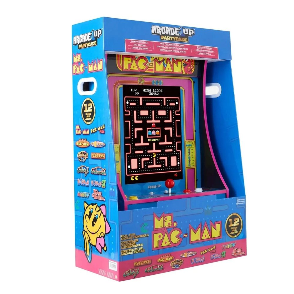 ARCADE1UP MS PAC-Man PARTYCADE 8 Games in 1