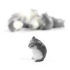 Dollhouse Hamster Figurine, Photography Prop 30Pcs Resin Dollhouse Hamster Figure for Kids Above 3 Years Old for 1/12 Dollhouse (Grey) view 4