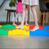 bintiva 20 Piece Tactile Balance Beam for Children - 8 Straight Pieces - 8 Curved Pieces - 4 Square Connectors - Unlimited Path Options view 4