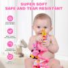 Jollybaby Crib Stroller Car Seat Toys for Baby 0-3-6-9-12 Months, Tummy Time Hanging Sensory Toys for Newborn with Music Box and Teether, Spiral Carseat Toy for Infant Boys Girls Gifts (13-Pink) view 4