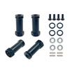4Pcs 12mm Metal Wheel Hub Hex Adapter Long 30mm Extension Combiner Coupler for 1/10 Traxxas Slash 4X4 HQ727 RC Car Upgrades Part ( Color : Black ) view 1