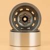 4PCS Rally 1.9 Metal Beadlock Wheel Hub Rim for 1/10 RC Crawler Axial SCX10 90046 AXI03007 Traxxas TRX4 RC4WD D90 ( Color : Titanium ) view 3