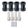 KingVal Replacement 4PCS 12mm Wheel Hex Hub with 20mm Offset Extension Hex Drive Adaptor RC Parts Compatible with Axial Scx10 D90 Wraith 1/10 RC Crawler Car view 1