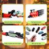 CORPER TOYS 4 Packs (24 Pieces) Pull Back Model Diecast Mini Train Toys Playset for 3 4 5 6 Year Old Boys Girls, Steam Train with Linkable Cars for Birthday Gifts view 4