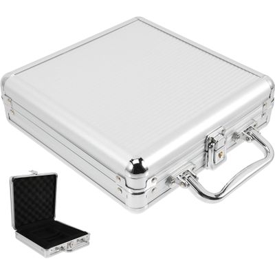 Yardwe Club Poker Chip Holder Poker Chip Case Empty Aluminum 300 Poker Chip Carrier Large Capacity Poker Cards Holder Storage Case Poker Chips