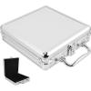 Yardwe Club Poker Chip Holder Poker Chip Case Empty Aluminum 300 Poker Chip Carrier Large Capacity Poker Cards Holder Storage Case Poker Chips view 1