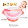 Agatige Suction Bowls for Baby, Children Slip Resistant Feeding Bowls with Sensing Spoon Cover for Home(Pink) view 3