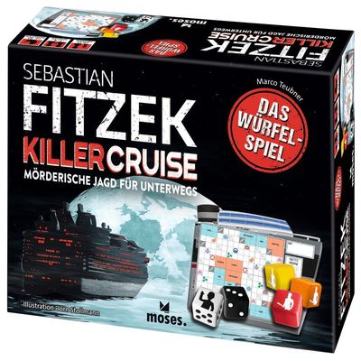 moses. Sebastian Fitzek Killer Cruise - The Dice Game, Innovative Escape Game for Travel, Gripping Roll & Write Adventure for Beginners & Professionals from 12 Years