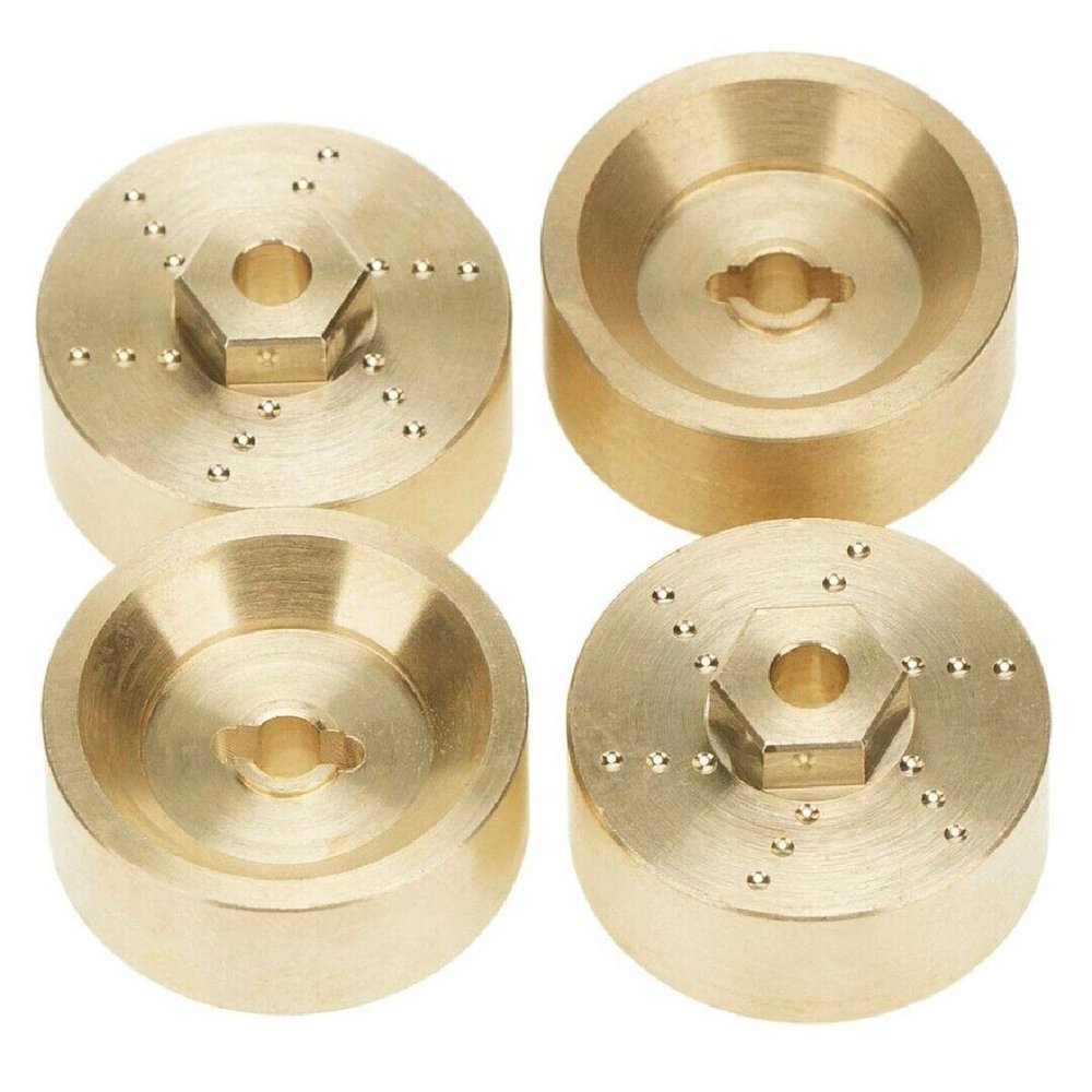 Gold 1/24 RC Car Widened Wheel Rim Hub Counterweights for Axial SCX24 AXI00002 AXI00001 AXI90081