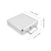 GANAZONO Aluminum Poker Chip Case with Handle 9X8X2.6 Inch Storage Box for Texas Holdem Blackjack Chips Organizer view 2