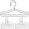 Toddmomy 10Pcs Mini Metal Doll Clothes Hangers for Doll Wardrobe Organization Small Coat Rack for Dollhouse Accessories and Dress Display view 1