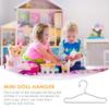 Toddmomy 10Pcs Mini Metal Doll Clothes Hangers for Doll Wardrobe Organization Small Coat Rack for Dollhouse Accessories and Dress Display view 4