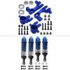 HobbyPark RC Shocks and Aluminum Caster Blocks, Steering Blocks Front Knuckles for Traxxas Slash 4x4 view 1