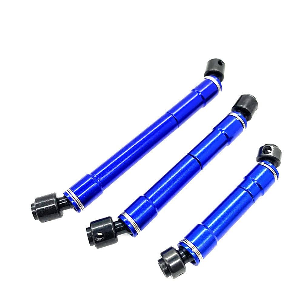 3 x Steel 1/10 RC Car Drive Shaft (Front, Middle, Rear), Rotating Designs CVD, Model Car DIY Replacement for TRAXXAS TRX6 G63 6X6 880964