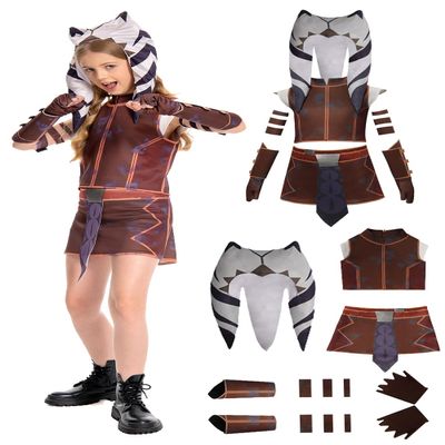 Rodwake Kids Knight Costume Cosplay Wars Armor Warrior Costume Cosplay SW Rebels Girls Halloween Party